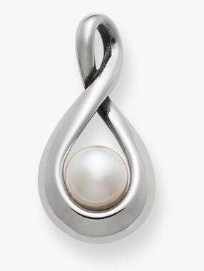 James Avery Graceful Twist Pendant with Cultured Pearl